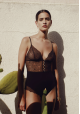 Boo Bijoux - Icone lingerie - Body Paola Noir